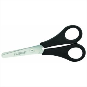 Tesoura Masterprint Escolar Preta 13cm MP502
